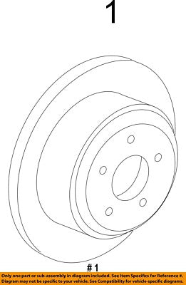 CL1Z2C026A Brake Rotor Rear Expd Cbr Ford Aftermarket