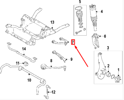LR125701 Front Suspension Arm Land Rover Aftermarket