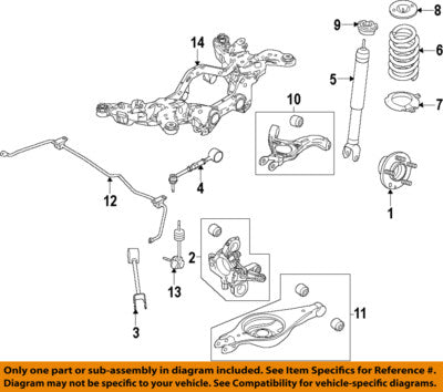 DG1Z18125A Rear Shock Absorber Ford Aftermarket