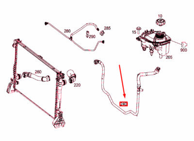 A4475013282 Hose Mercedez Benz Genuine