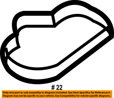 7R3Z9439AA Intake Manifold Gasket Ford Genuine