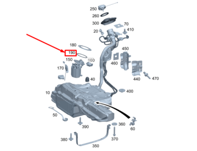 A0009976709 Fuel Pump O-Ring Mercedes Benz Genuine
