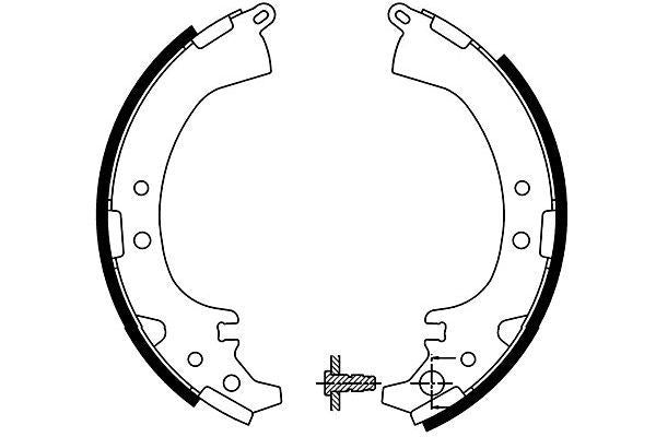 0449506010 Rear Brake Shoe Toyota Aftermarket