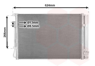 97606H8000 AC Condenser KIA Aftermarket